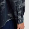Hemd in Oversize-Passform aus Denim mit Jacquard-Muster