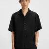 Hemd in Oversize-Passform aus Twill aus Wollmischung