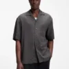Hemd in Oversize-Passform mit Jacquard-Muster