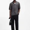 Hemd in Oversize-Passform mit Jacquard-Muster