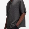 Hemd in Oversize-Passform mit Jacquard-Muster