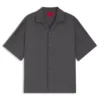 Hemd in Oversize-Passform mit Jacquard-Muster