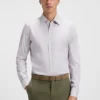 Hemd in Regular-Fit aus einer Baumwollmischung aus italienischer Herstellung