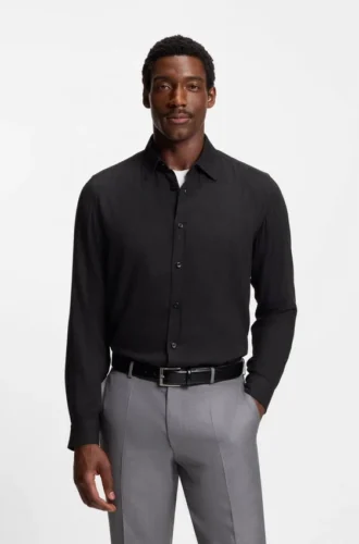 Hemd in Regular-Fit aus Flanell aus Baumwollmischung