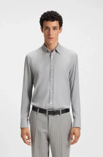 Hemd in Regular-Fit aus Flanell aus Baumwollmischung