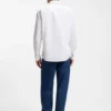Hemd in Regular-Fit aus Stretch-Baumwoll-Dobby