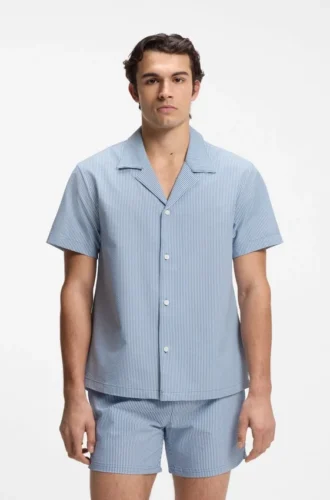 Hemd in Regular-Fit aus weichem Seersucker