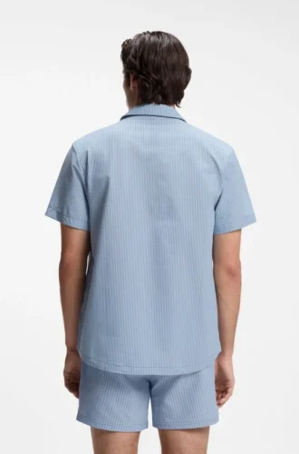 Hemd in Regular-Fit aus weichem Seersucker
