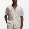 Hemd in Regular-Fit mit Allover-Print