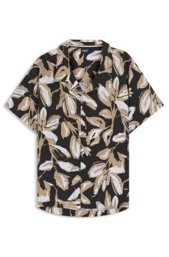 Hemd in Regular-Fit mit Allover-Print