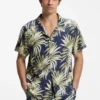 Hemd in Regular-Fit mit Allover-Print
