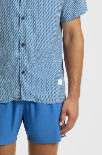 Hemd in Regular-Fit mit Allover-Print