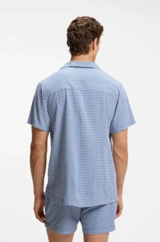 Hemd in Regular-Fit mit Allover-Print