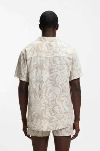 Hemd in Regular-Fit mit Allover-Print