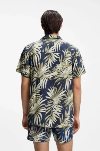 Hemd in Regular-Fit mit Allover-Print