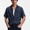 Hemd in Regular-Fit mit großflächigem Print