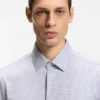 Hemd in Slim-Fit-Passform aus italienischem Performance-Stretch-Jersey Hemd in Slim-Fit-Passform aus italienischem Performance-Stretch-Jersey
