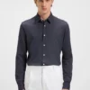 Hemd in Slim-Fit-Passform aus strukturiertem Baumwolljersey