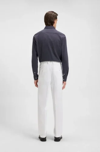 Hemd in Slim-Fit-Passform aus strukturiertem Baumwolljersey