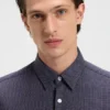 Hemd in Slim-Fit-Passform aus strukturiertem Baumwolljersey