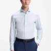 Hemd in Slim-Fit-Passform aus strukturiertem Baumwollmischgewebe