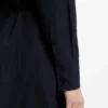Hemd-Kleid aus Baumwollpopeline mit Gürtel