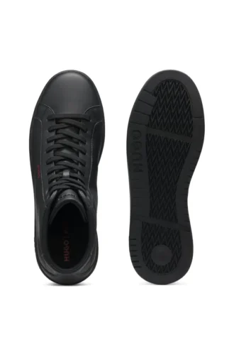 High-Top-Sneaker aus Kunstleder
