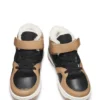 High-Top-Sneaker für Kinder aus Leder und Canvas