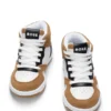 High-Top-Sneaker für Kinder aus verschiedenen Materialien mit Logo-Details