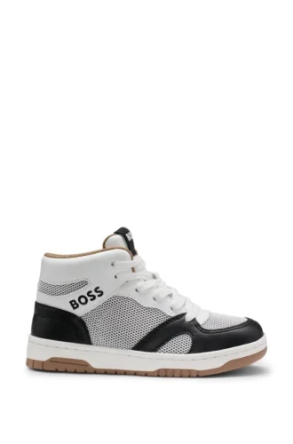High-Top-Sneaker für Kinder aus Wildleder und Mesh