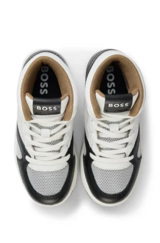 High-Top-Sneaker für Kinder aus Wildleder und Mesh