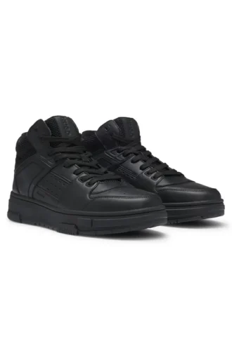 High-Top-Sneaker mit Mesh-Einsätzen