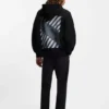 Hoodie aus Baumwollfrottee mit grafischem Print und gesticktem Logo