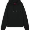 Hoodie aus Baumwollfrottee mit grafischem Print und gesticktem Logo