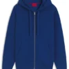 Hoodie aus Baumwollfrottee mit Reißverschluss und Logo-Print Hoodie aus Baumwollfrottee mit Reißverschluss und Logo-Print