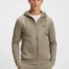 Hoodie aus Baumwollmischung mit Reißverschluss und Double-B-Monogramm Hoodie aus Baumwollmischung mit Reißverschluss und Double-B-Monogramm