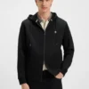 Hoodie aus Baumwollmischung mit Reißverschluss und Double-B-Monogramm Hoodie aus Baumwollmischung mit Reißverschluss und Double-B-Monogramm