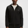 Hoodie aus Baumwollmischung mit Reißverschluss und Double-B-Monogramm Hoodie aus Baumwollmischung mit Reißverschluss und Double-B-Monogramm