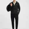 Hoodie aus Baumwollmischung mit Reißverschluss und Double-B-Monogramm Hoodie aus Baumwollmischung mit Reißverschluss und Double-B-Monogramm