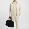 Hoodie aus Baumwollmischung mit Reißverschluss und Double-B-Monogramm Hoodie aus Baumwollmischung mit Reißverschluss und Double-B-Monogramm