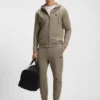 Hoodie aus Baumwollmischung mit Reißverschluss und Double-B-Monogramm Hoodie aus Baumwollmischung mit Reißverschluss und Double-B-Monogramm