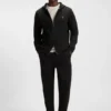 Hoodie aus Baumwollmischung mit Reißverschluss und Double-B-Monogramm Hoodie aus Baumwollmischung mit Reißverschluss und Double-B-Monogramm