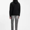 Hoodie aus Baumwollmischung mit Reißverschluss und Double-B-Monogramm