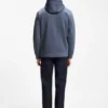 Hoodie aus Baumwollmischung mit Reißverschluss und Double-B-Monogramm Hoodie aus Baumwollmischung mit Reißverschluss und Double-B-Monogramm