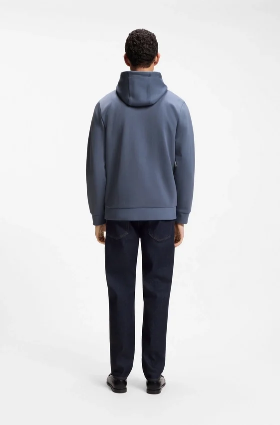 Hoodie aus Baumwollmischung mit Reißverschluss und Double-B-Monogramm Hoodie aus Baumwollmischung mit Reißverschluss und Double-B-Monogramm
