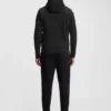 Hoodie aus Baumwollmischung mit Reißverschluss und Double-B-Monogramm Hoodie aus Baumwollmischung mit Reißverschluss und Double-B-Monogramm