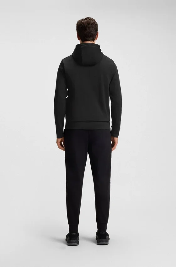 Hoodie aus Baumwollmischung mit Reißverschluss und Double-B-Monogramm Hoodie aus Baumwollmischung mit Reißverschluss und Double-B-Monogramm