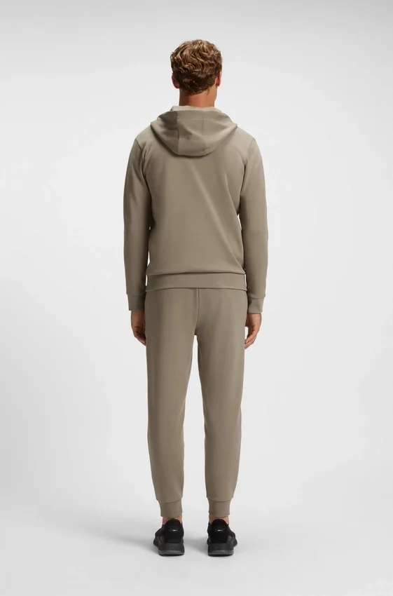 Hoodie aus Baumwollmischung mit Reißverschluss und Double-B-Monogramm Hoodie aus Baumwollmischung mit Reißverschluss und Double-B-Monogramm