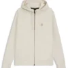 Hoodie aus Baumwollmischung mit Reißverschluss und Double-B-Monogramm Hoodie aus Baumwollmischung mit Reißverschluss und Double-B-Monogramm