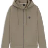 Hoodie aus Baumwollmischung mit Reißverschluss und Double-B-Monogramm Hoodie aus Baumwollmischung mit Reißverschluss und Double-B-Monogramm
